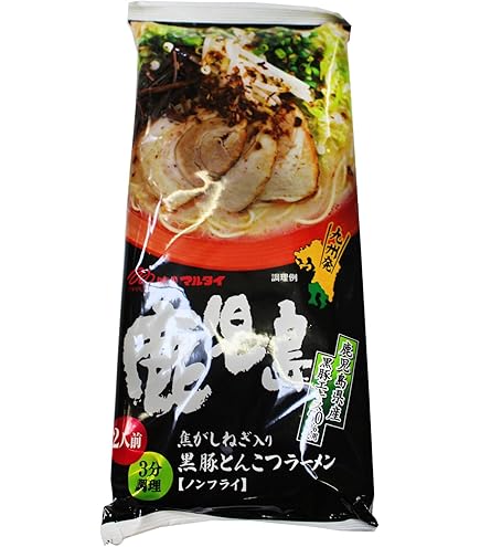 Amazon.co.jp: マルタイ 熊本黒マー油とんこつラーメン 2食入 186g